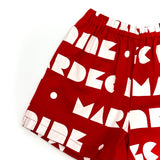 Letter Shorts (Red)